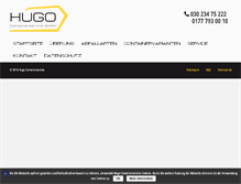 Tablet Screenshot of hugo-containerservice.de